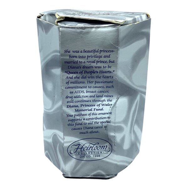 Princess Diana 10th Anniversary Heirloom Ornament Carlton Cards Boxed Wedding - Picture 3 of 7